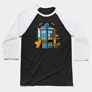 Buenas Tardis Travel Time by Tobe Fonseca Baseball T-Shirt